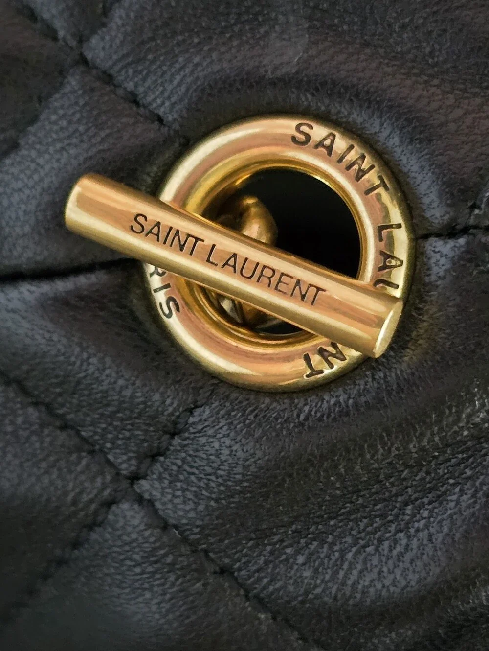 Saint Laurent Quilted Lambskin Maxi Icare Shopping Bag